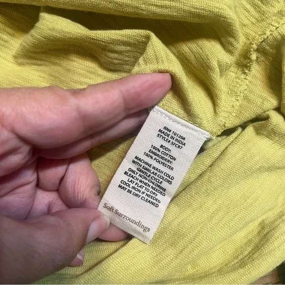 Soft Surroundings blouse tunic sunrise Embroidered V-Neck boho floral cotton 3x - Picture 8 of 9